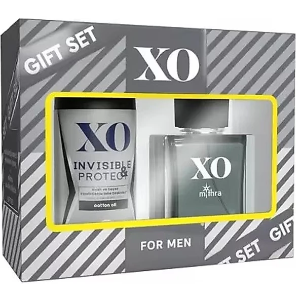 XO Parfüm Seti Mithra Men Erkek 50ML EDT + 150ML Deodorant Invisible Protect