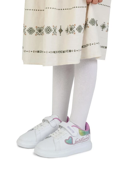 Skuaıter 011Mc Byz-Lila Kız Çocuk Sneaker Spor Ayakkabı - Resim 2