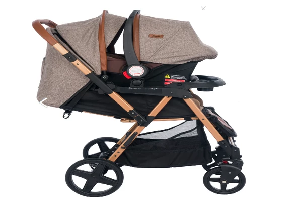 Bonibos Yukon Travel Sistem Bebek Arabası Gold Kahve - 3