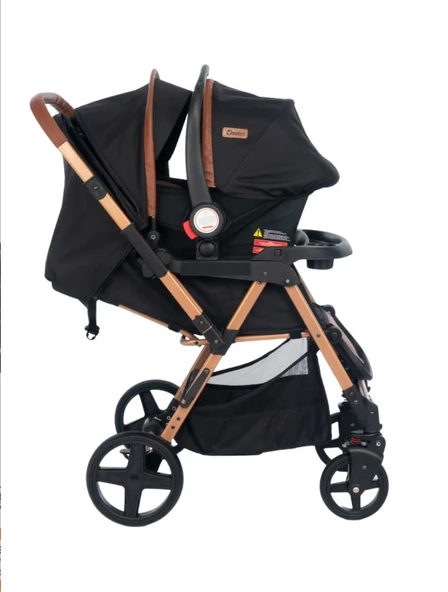 Bonibos Yukon Travel Sistem Bebek Arabası Gold Siyah - 2