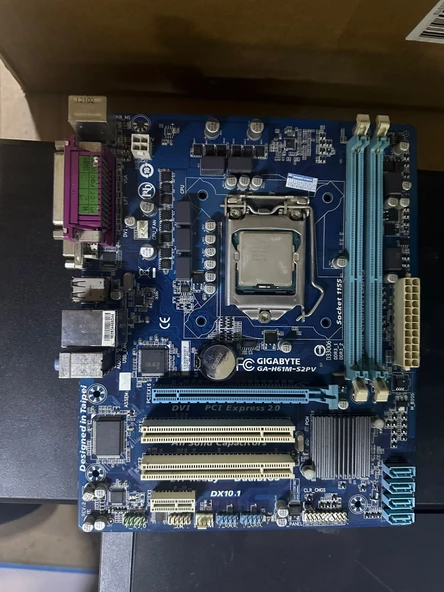 GIGABYTE GA-H61M-S2PV ANAKART+I5 3 NESİL+8GB RAM +ORJİNAL FAN 2.EL KULLANILMIŞ - Resim 3