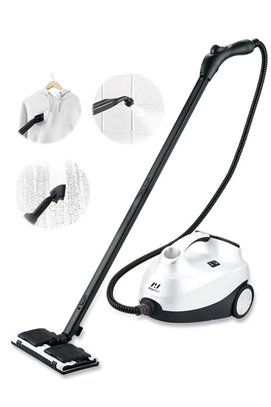 Pirantech CB-107C Çok Fonksiyonlu Buharlı Temizlik Makinası Beyaz- Buharlı Temizleyici - 2