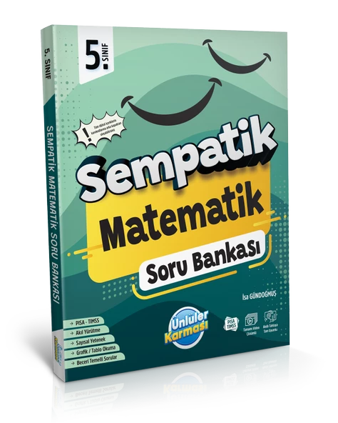 Ünlüler Yayınları Sempatik 5. Sınıf Matematik Soru Bankası (2024-2025)