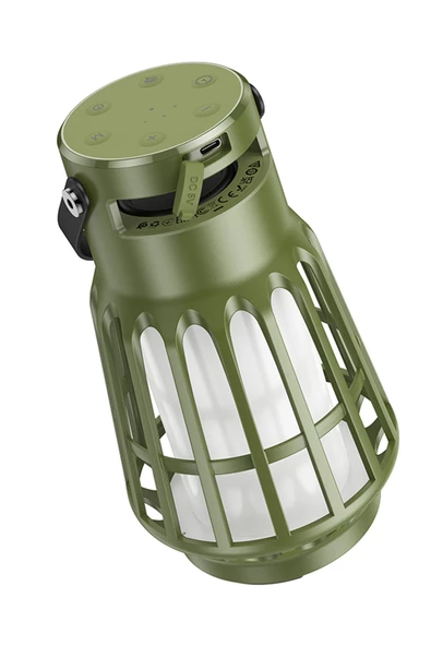 Hoco BS61 Bluetooth Özellikli Kablosuz Hoparlör Detaylı Uzun Batarya Ömürlü Kamp Lambası - Resim 12