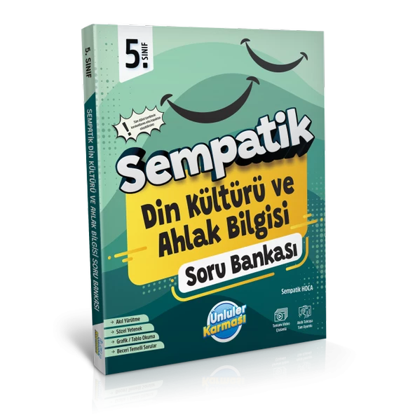 Ünlüler Yayınları Sempatik 5. Sınıf Din Kültürü ve Ahlak Bilgisi Soru Bankası
(2024-2025)