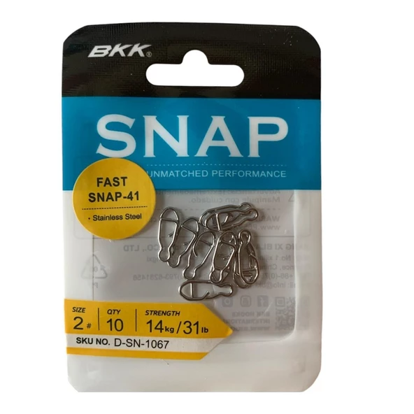 BKK Fast Snap-41 Klips No:2 (10'lu Paket)