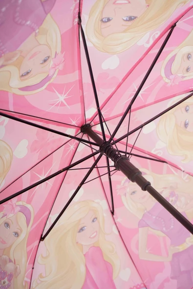 KIZ ÇOCUK PVC KILIFLI OTOMATİK MEKANİZMALI BARDAK MODELLİ DÜDÜKLÜ ŞEMSİYE - 5