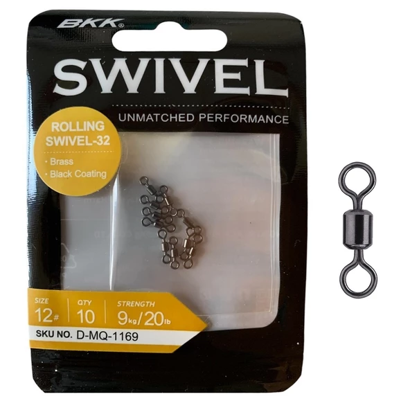 BKK Rolling Swivel-32 Fırdöndü No:12 (10'lu Paket)