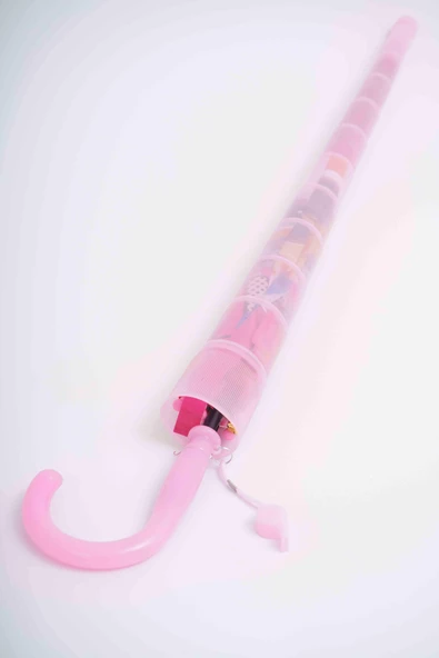 KIZ ÇOCUK PVC KILIFLI OTOMATİK MEKANİZMALI BARDAK MODELLİ DÜDÜKLÜ ŞEMSİYE - 8