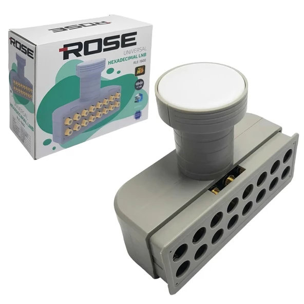ROSE RLE-1600 UNİVERSAL HEXADEMİCAL 16 ÇIKIŞLI 0.1 DB FULL HD 4K LNB - 3