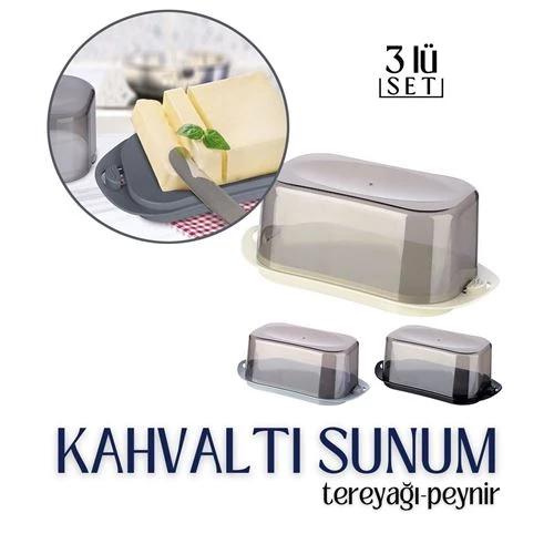 ModaCar Kahvaltı Saklama ve Sunum 3 lü SET