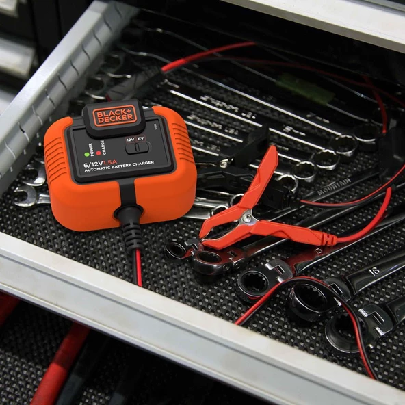 Black+Decker Bxa21 6V/12V 72A Akıllı Akü Şarj Ve Akü Bakım Cihazı - 8