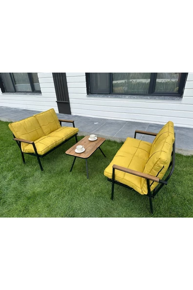Dekoroom'S Duru 2-2-Sehpa Hediyeli Bahçe Balkon Mobilyası ,Çayseti ,Oturma Grubu, Cafe