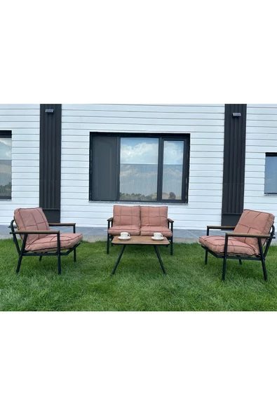 Dekoroom'S Duru 2-1-1- Sehpa Hediyeli , Bahçe Balkon Mobilyası ,Çay Seti , Oturma Grubu , Cafe Proje - 3