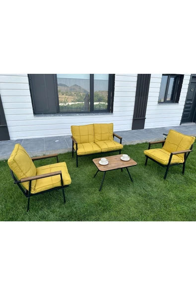 Dekoroom'S Duru 2-1-1- Sehpa Hediyeli , Bahçe Balkon Mobilyası ,Çay Seti , Oturma Grubu , Cafe Proje - 2