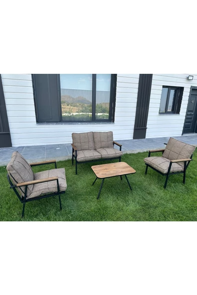 Dekoroom'S Duru 2-1-1- Sehpa Hediyeli , Bahçe Balkon Mobilyası ,Çay Seti , Oturma Grubu , Cafe Proje - 2