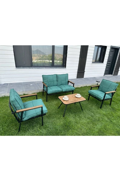 Dekoroom'S Duru 2-1-1- Sehpa Hediyeli , Bahçe Balkon Mobilyası ,Çay Seti , Oturma Grubu , Cafe Proje - 2