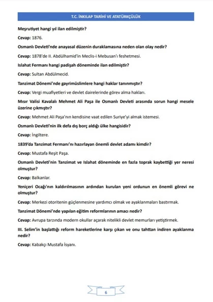 AÖF İnkılap Tarihi 1-2 Ders NOTLARI - 2