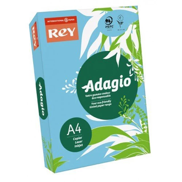 Adagio Açık Mavi Renkli Fotokopi Kağıdı 80Gr 500Lü