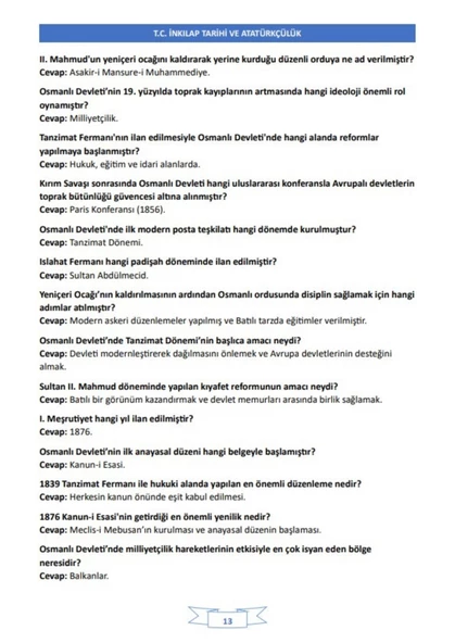 AÖF İnkılap Tarihi 1-2 Ders NOTLARI - 5