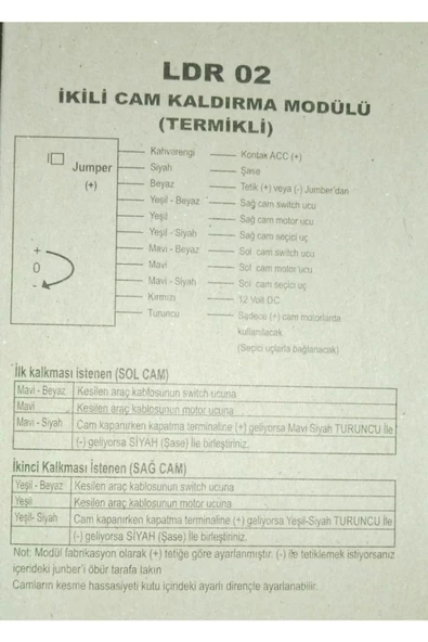 Sentinel Ldr 02 Ikili Cam Kaldırma Modülü 2 Cam Için (TERMİKLİ) - 4