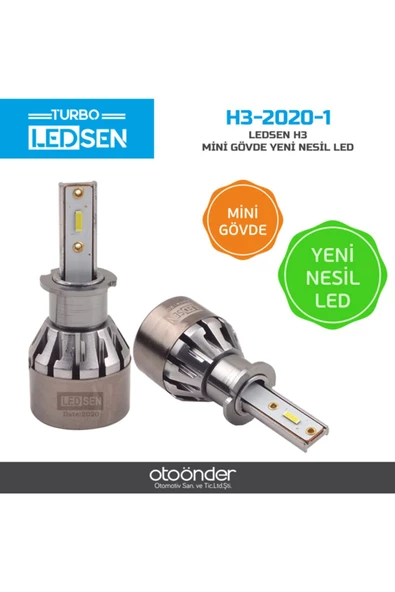 Sentinel Ledsen H3 Led Xenon Turbo Serisi 12v Mini Gövde Yeni Nesil Led - 3