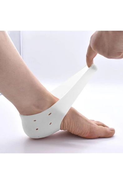 HT SAĞLIK Silikon Topuk Koruyucu Çorap - Topuk Çatlağı Gömleği - Resim 4