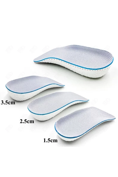 HT SAĞLIK Kadın Ark Destekli Köpük Topuk Ve Boy Yükseltici -2,5cm Düz Taban - Içe Basma - Resim 5