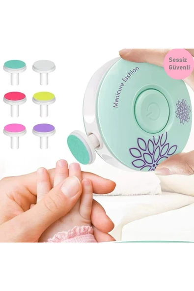 HT SAĞLIK BEBEK ve YETİŞKİN ELEKTRİKLİ MANİKÜR SETİ - HEDİYE - BEBEK TÖRPÜ - 4