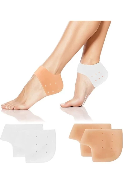 HT SAĞLIK Silikon Topuk Koruyucu Çorap - Topuk Çatlağı Gömleği - Resim 5