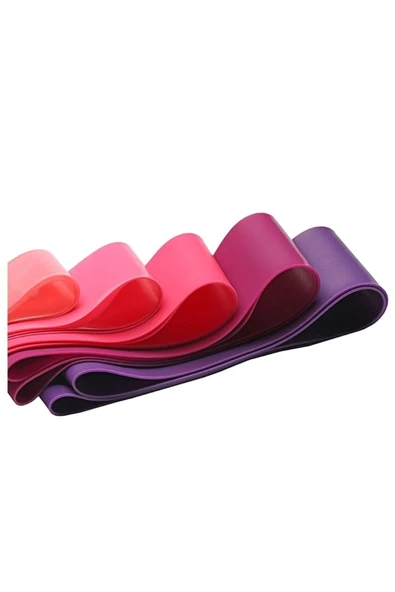 HT SAĞLIK Lateks Direnç Band Seti Yoga Pilates Fitness - Resim 4