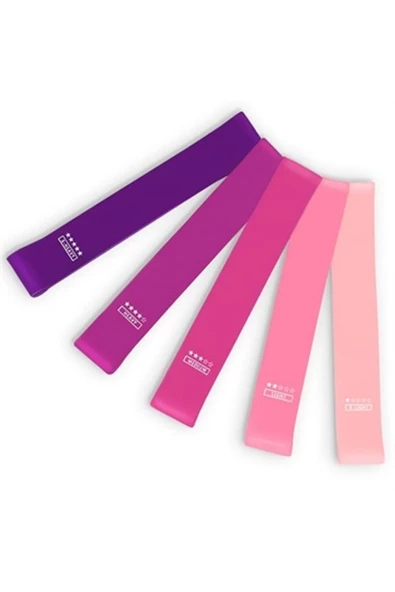 HT SAĞLIK Lateks Direnç Band Seti Yoga Pilates Fitness - Resim 5