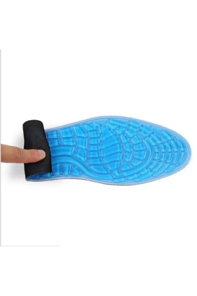 HT SAĞLIK Unisex Şok Emici Jel Ayak Astarı Mavi Tabanlık - Resim 6