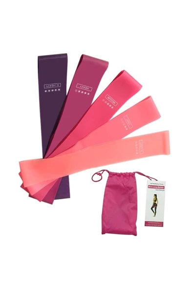 HT SAĞLIK Lateks Direnç Band Seti Yoga Pilates Fitness - Resim 2