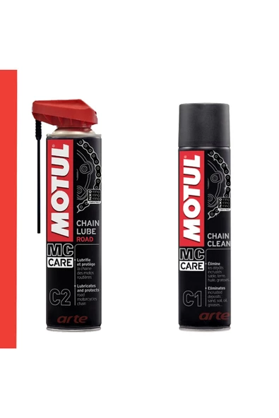 Motul Motul C2 C1 Zincir Yağı Zincir Temizleme Spreyi 400 ml Chain Lube Road