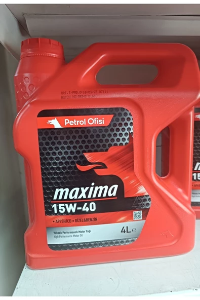 Petrol Ofisi Maxima 15w-40 4 Lt 2023 Üretim Motor Yağı