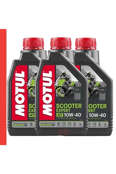 Motul Scooter Expert 4t 10w40 Ma Motosiklet Motor Yağı Güncel 3 Adet