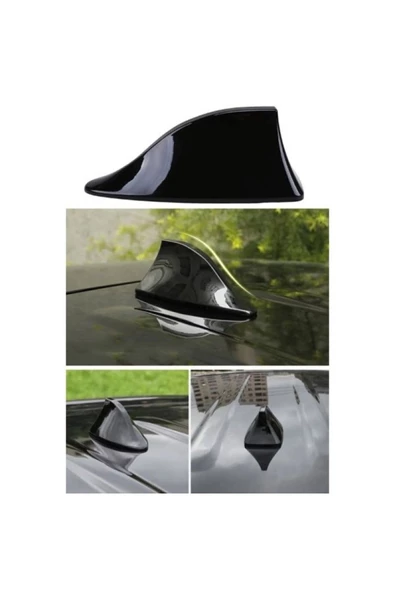 Car19 Oto Balık Sırtı Anten Elektrikli Köpekbalığı Balina Tavan Anteni - 3