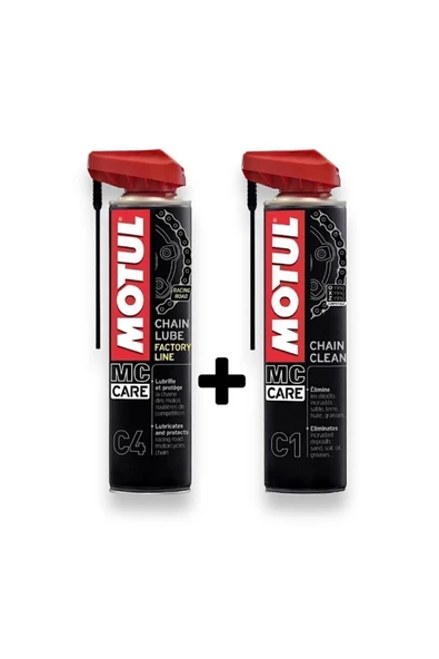 Motul Motul C1 Zincir Temizleme C4 Zincir Yağlama Seti