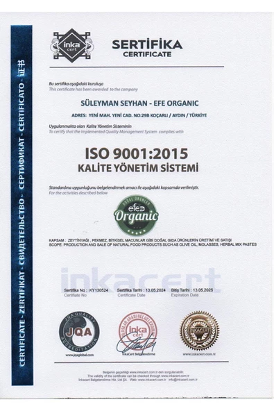 EFE ORGANİC   Ultra Natural Sızma Zeytinyağı 20 Lt Pet - 5