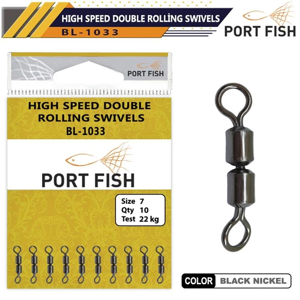 Portfish BL-1033 High Speed Double Rolling Swivels