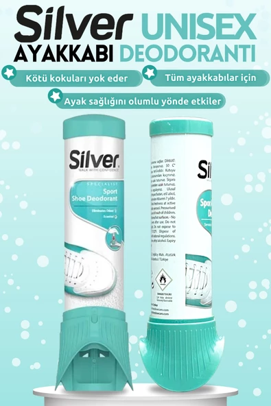 SİLVER Ayakkabı Deodorantı Koku Giderici Önleyici Sprey Fresh Up 100ml 1 Adet - 3