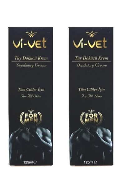 Vivet Erkekler Için Tüy Dökücü Krem 125 ml X 2 Adet