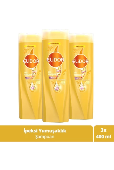 Superblend Saç Bakım Şampuanı Ipeksi Yumuşaklık Argan Yağı Ipek Proteini C Vitamini 400 ml X3