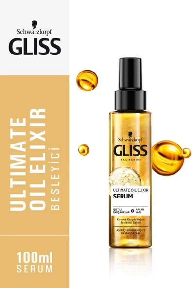 Schwarzkopf Gliss Ultimate Oil Elixir Bakim Serumu 100 ml