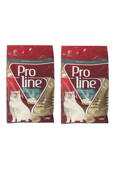 Proline Sterilised Kısır Kedi Maması 1,5 Kg * 2 Adet