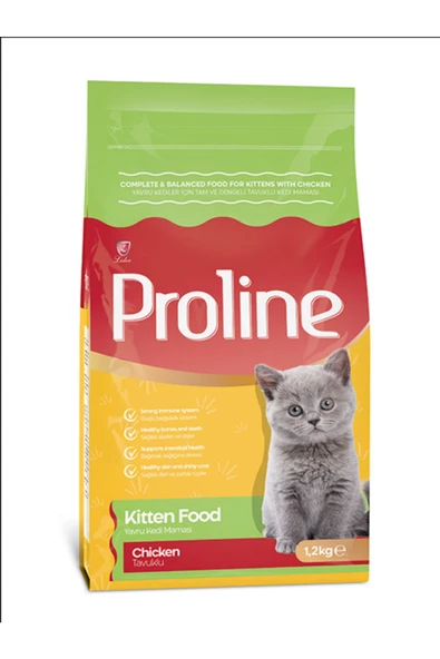 Yavru Kedi Maması Tavuklu Proline 1,2 Kg