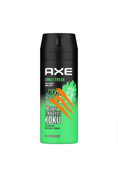 Erkek Sprey Deodorant Jungle Fresh 48 Saat Etkileyici Koku 150 Ml