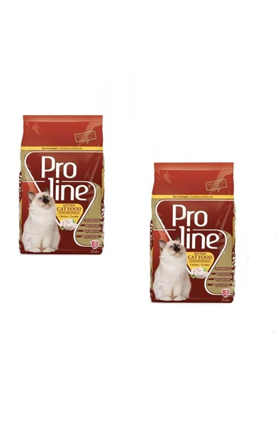 Proline Kitten Tavuklu Yavru Kedi Maması 400 Gr 2 Adet