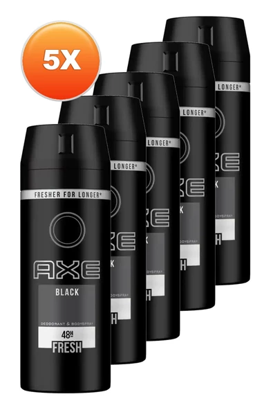 Black Erkek Deodorant 150 Ml. Beşli Paket